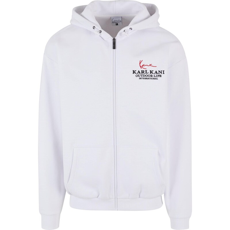 Karl Kani Tepláková bunda svetlohnedá / červená / čierna / biela 56794997