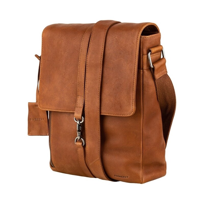 BURKELY Kožená taška cez rameno UNI Burkely Valerian koňak 49658210
