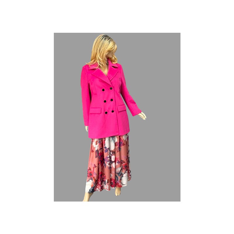 kabát prechodný ružový Rinascimento