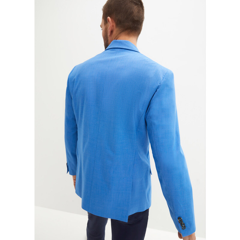 bonprix Strečové sako, Slim Fit, farba modrá