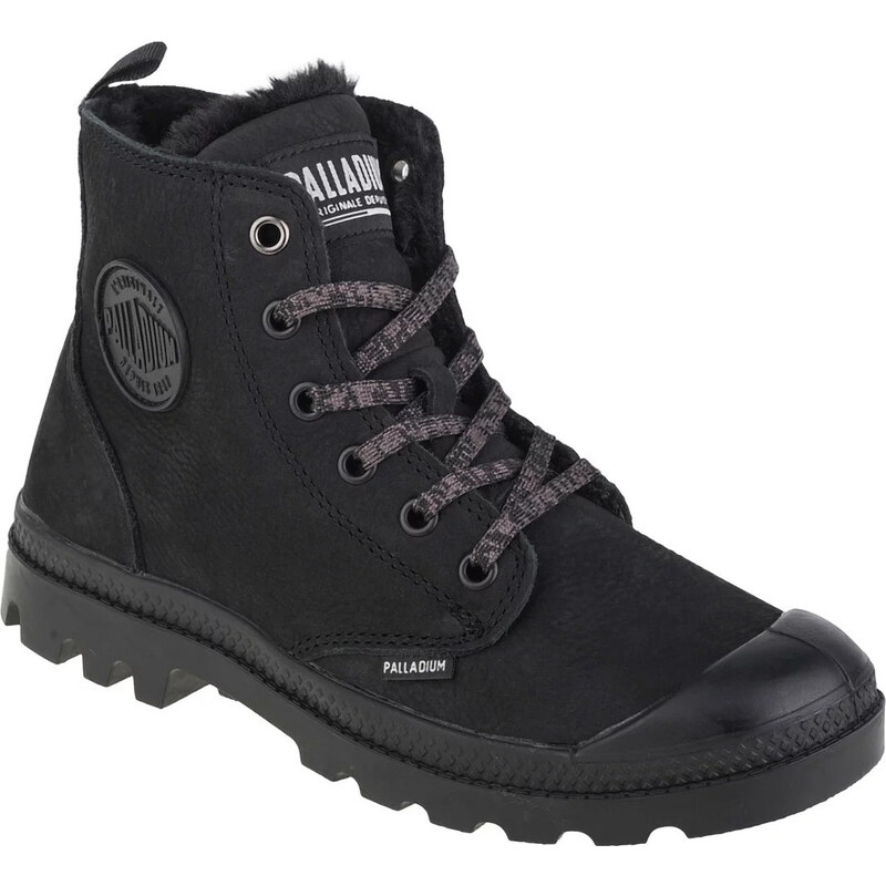 Čierne zateplené členkové tenisky Palladium Pampa Hi Zip WL 95982-010 49699569