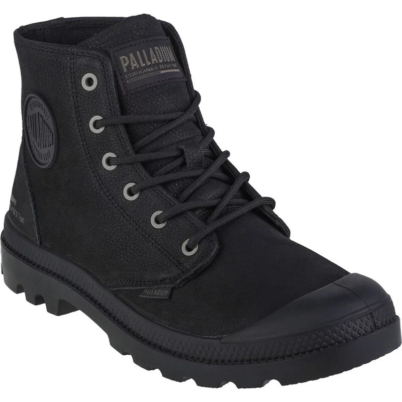 Čierne členkové dámske tenisky Palladium Pampa Hi Supply Lth 77963-001 49699573