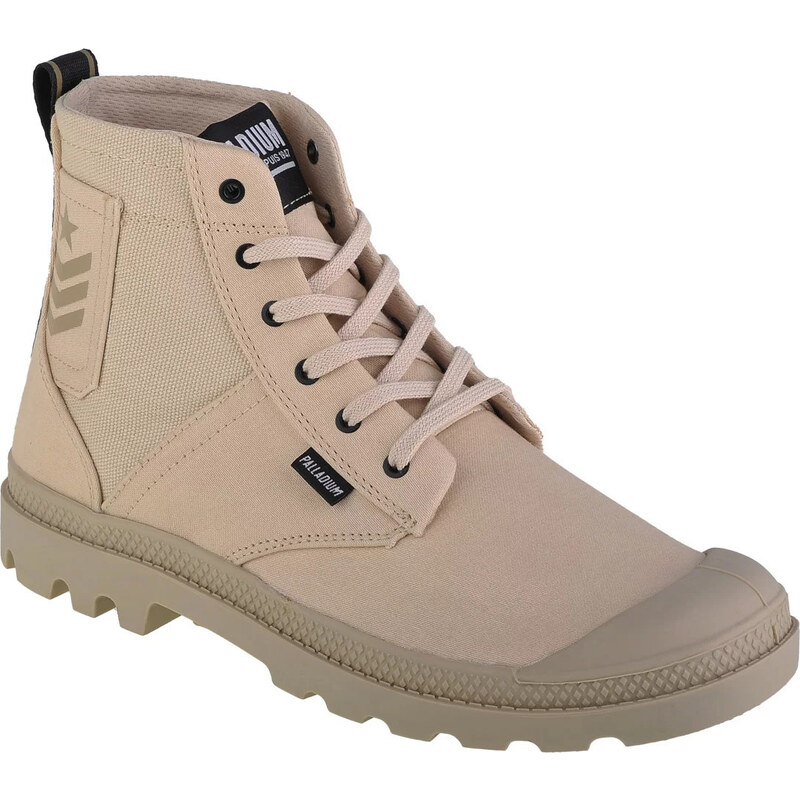 Béžové dámske členkové tenisky Palladium Pampa Hi Army 78583-210-M 49699572