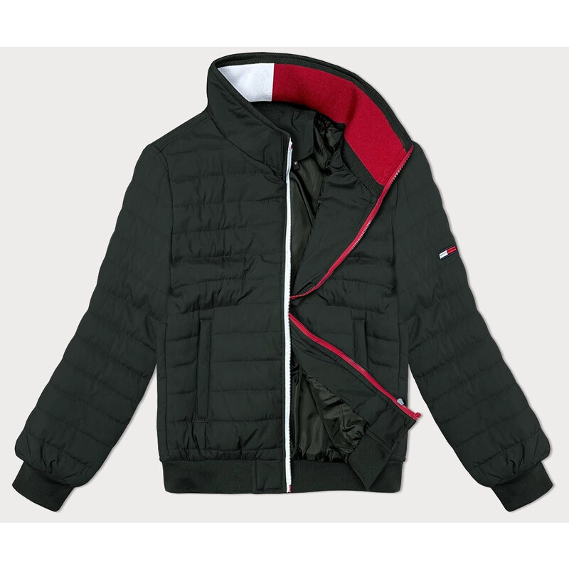 Pánska prešívaná bunda so stojačikom J.Style army (84M3025-136) 49798522