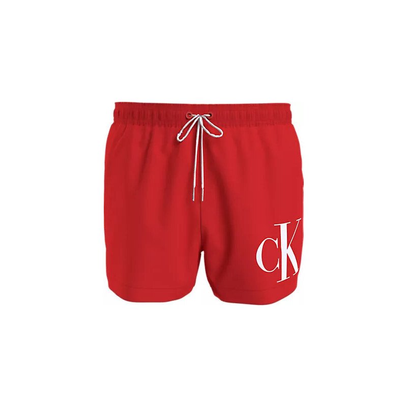 Pánske plavky SHORT DRAWSTRING KM0KM00967 XM9 červená - Calvin Klein 49807084