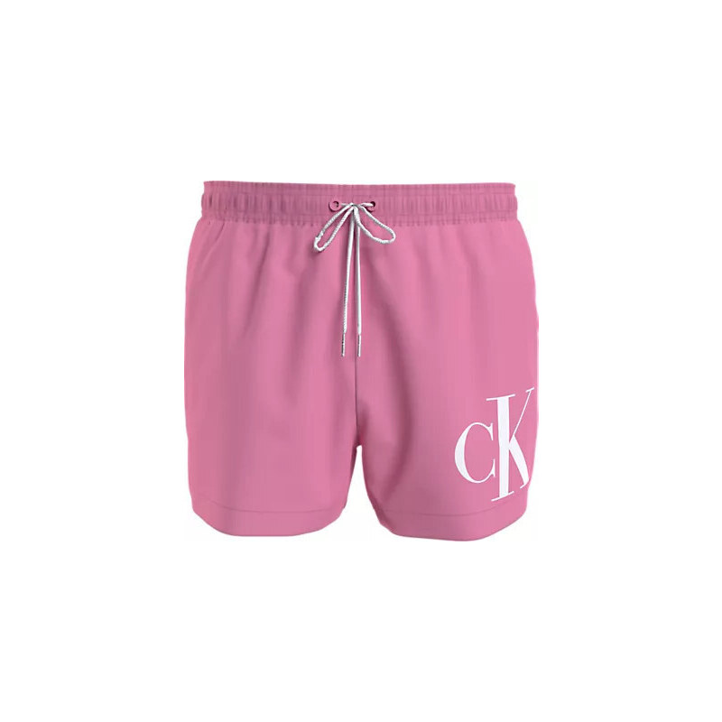 Pánske plavky SHORT DRAWSTRING KM0KM00967 TFZ pink - Calvin Klein 49807257