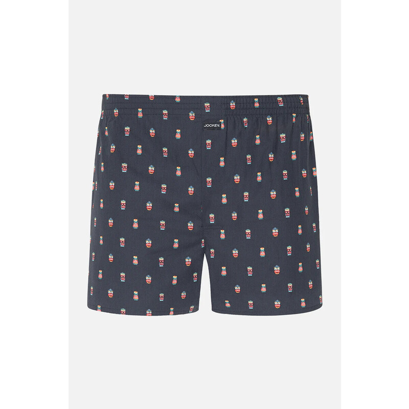 Pánske šortky 315200H B90 tm. modrá s potlačou - Jockey 49807901