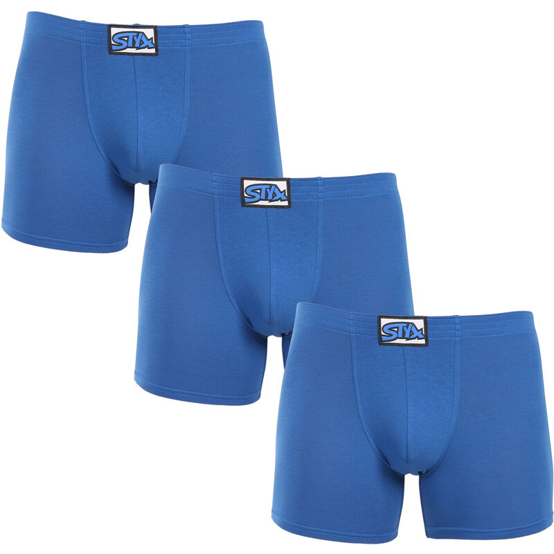 3PACK pánske boxerky Styx long klasická guma modré (3F1167) 49716745