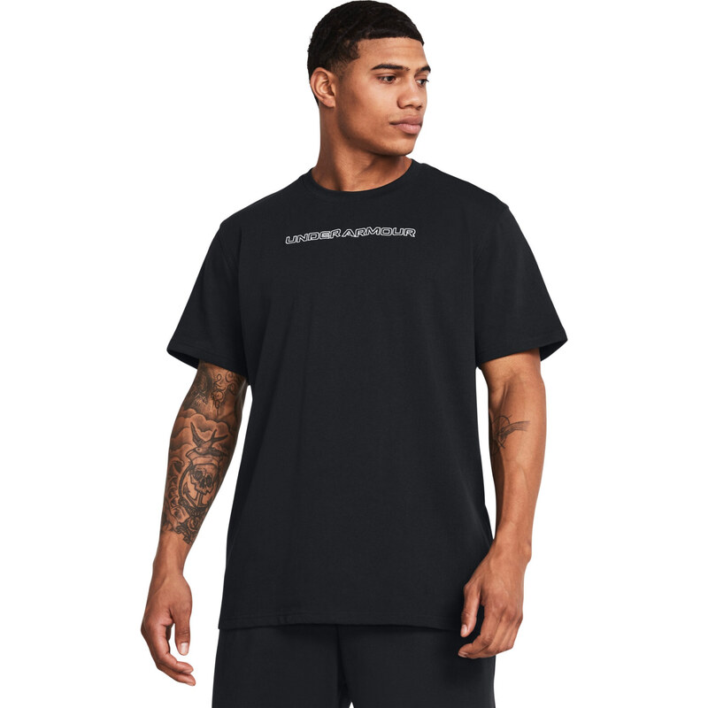 Under armour ua hw logo overlay emb ss-blk Black 001 49715285