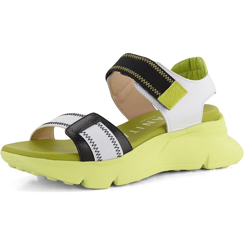 E-shop Hispanitas sandále na platforme Jamaica Black/White CHV243458