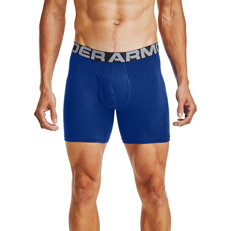 Boxerky Under Armour Charged Cotton 6In 3 Pack Royal