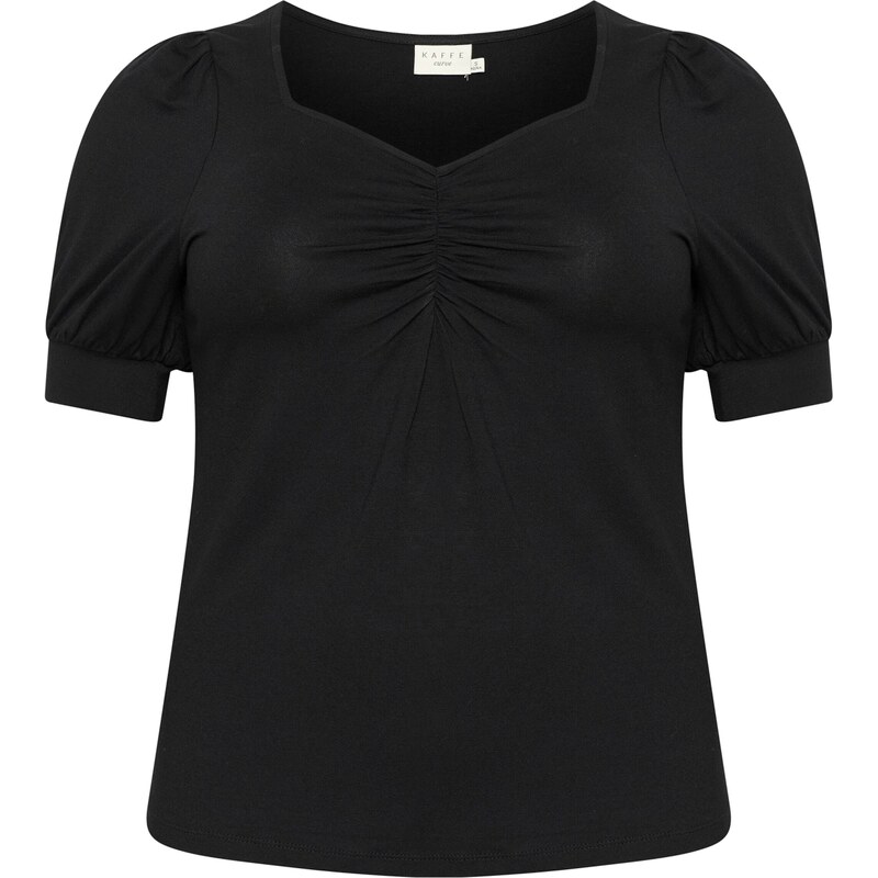 KAFFE CURVE Tričko Sissy čierna 56865543