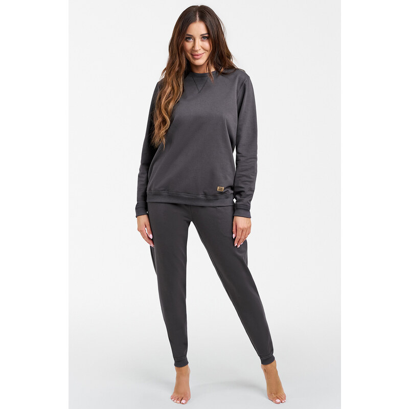 Italian Fashion Dámske domáce oblečenie Panama grafitové, Farba 49773094