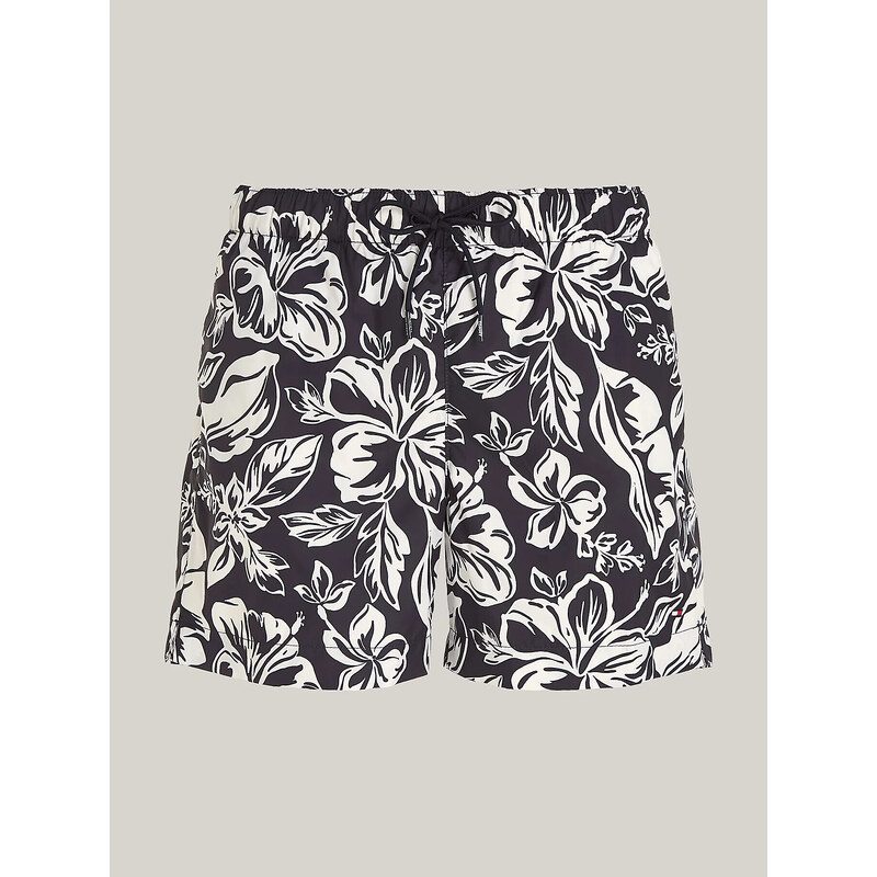 Pánske plavky UM0UM03271 0K8 čierno-biely vzor - Tommy Hilfiger 49809311