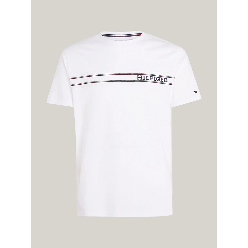 Pánske tričko UM0UM03196 YBR white - Tommy Hilfiger 49809313