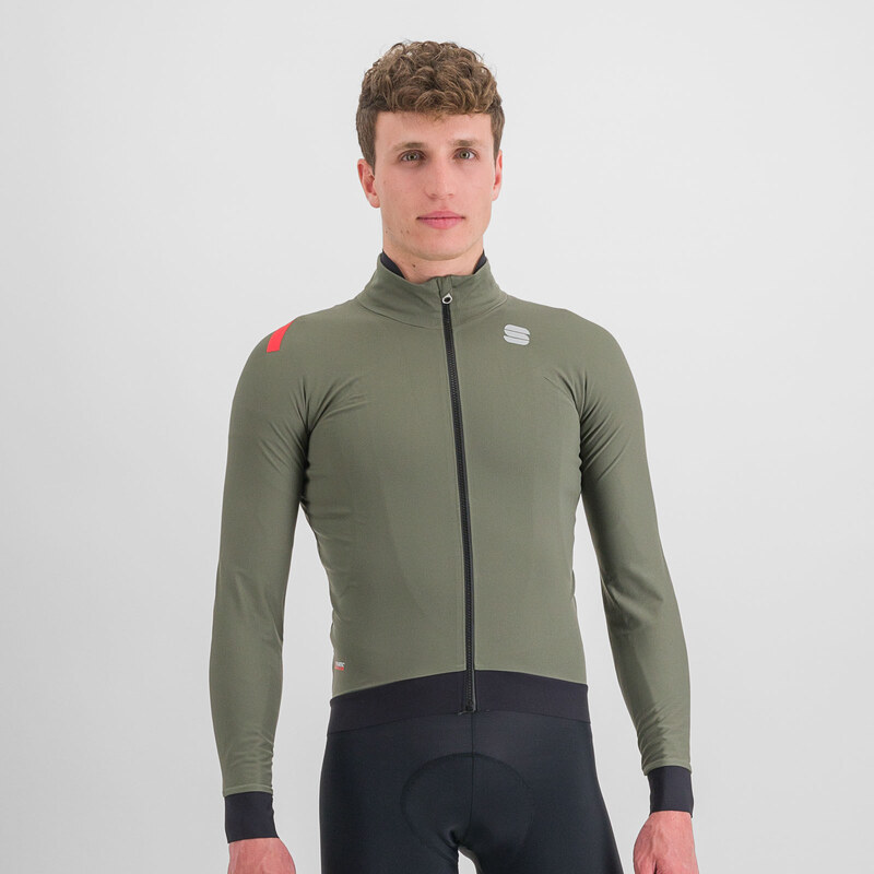 Sportful FIANDRE PRO cyklistická bunda, kaki 58444108