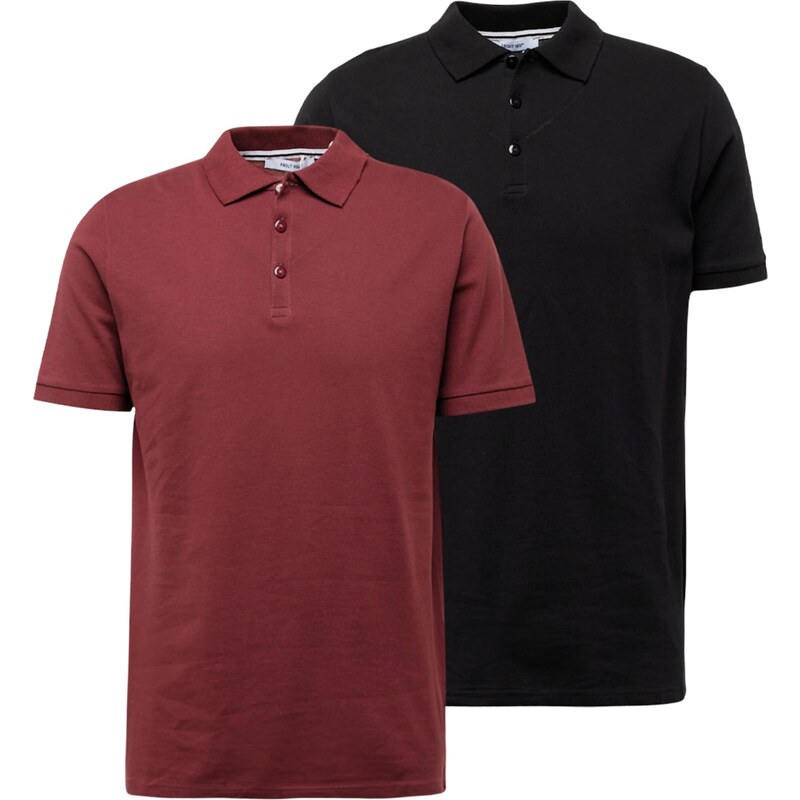 ABOUT YOU Tričko Sinan Shirt bordová / čierna 51122651