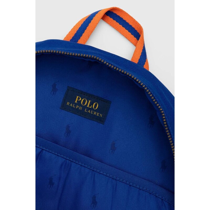 Detský ruksak Polo Ralph Lauren tmavomodrá farba, veľký, s nášivkou