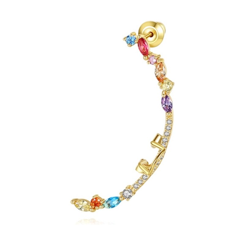 SWAROVSKI Elements Swarovski e. lemujúca mono náušnica, Coctail 49825155