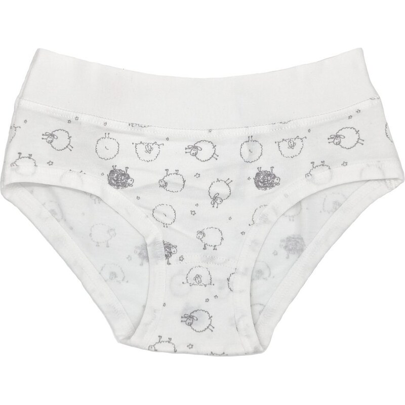 Dievčenské nohavičky Rio | Pleas | Biela s potlačou Baránok | 181385 49949715