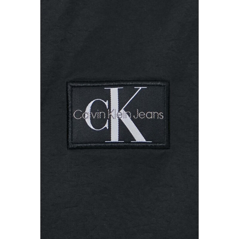 Bunda Calvin Klein Jeans pánska, čierna farba, prechodná, J30J325343