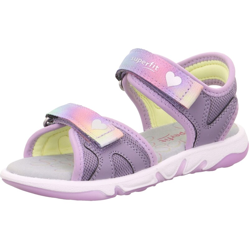 SUPERFIT Sandále Pebbles žltá / fialová / ružová / strieborná 52422613
