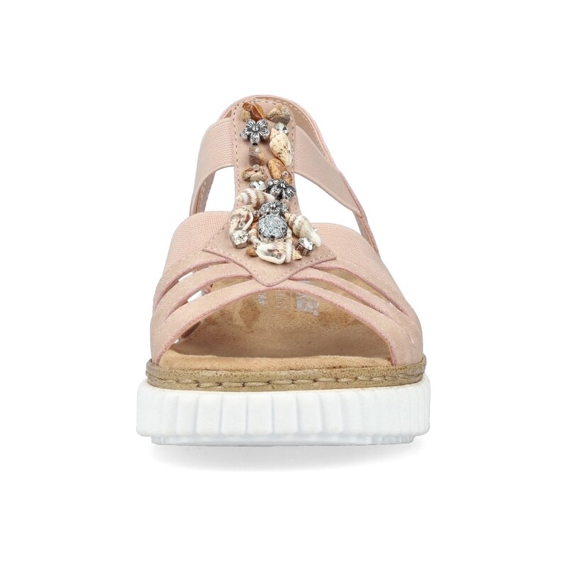 Dámske sandále RIEKER 63249-32 ružová S4