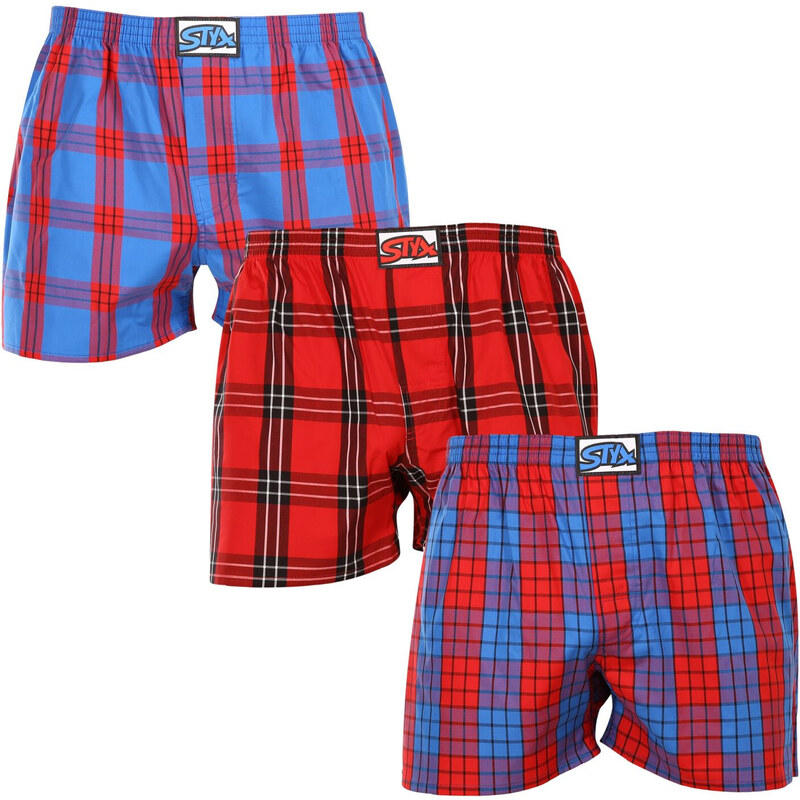 3PACK pánske trenky Styx klasická guma viacfarebné (3A100116) 49844776