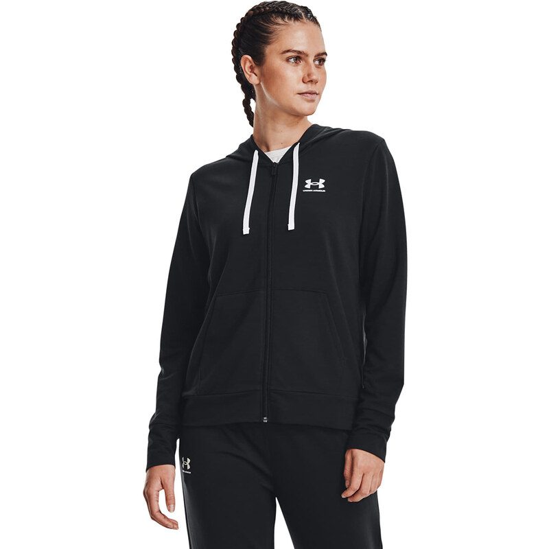 Mikina Under Armour Rival Terry Fz Hoodie Black S 49850127