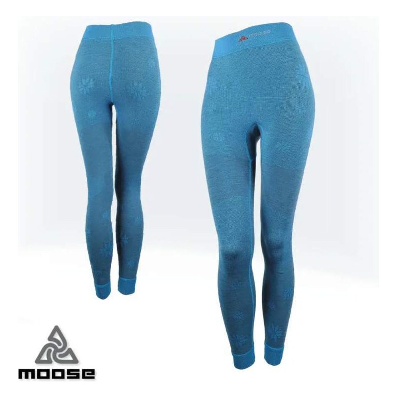 BASE MERINO PANTS WOMEN teplá športová termobielizeň Moose Modrá XS / 49879925