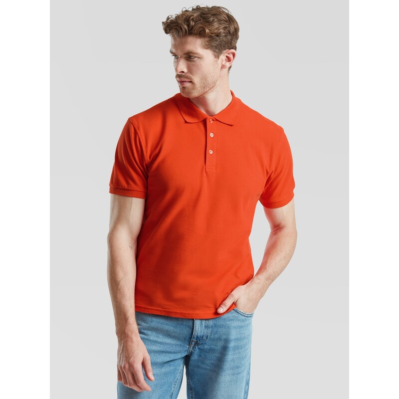 Fruit of the Loom Pomarańczowa koszulka męska Iconic Polo 6304400 50508700