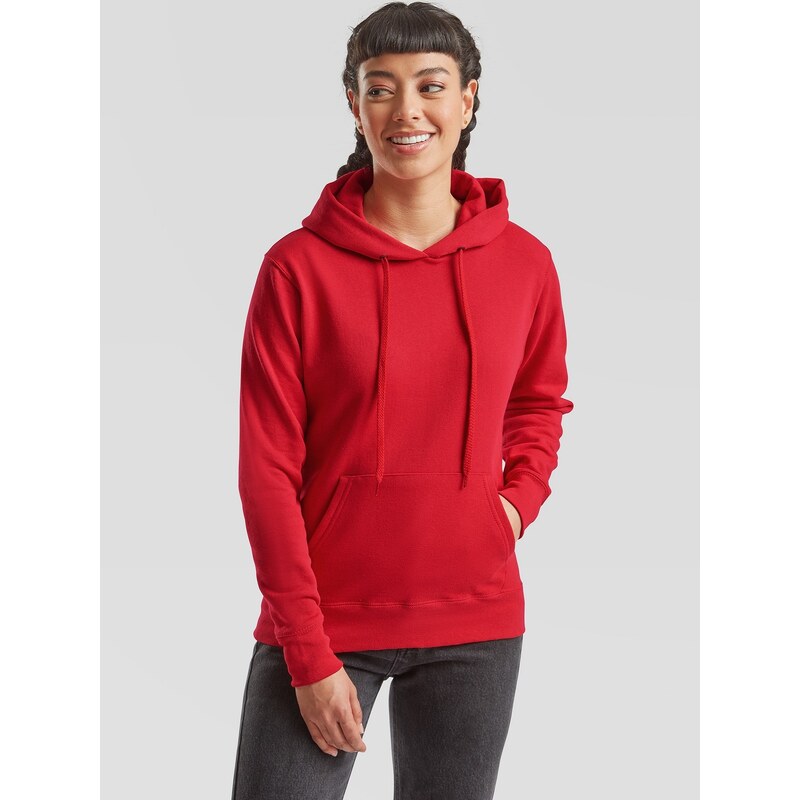 Czerwona bluza z kapturem Hooded Sweat Fruit of the Loom 50507892