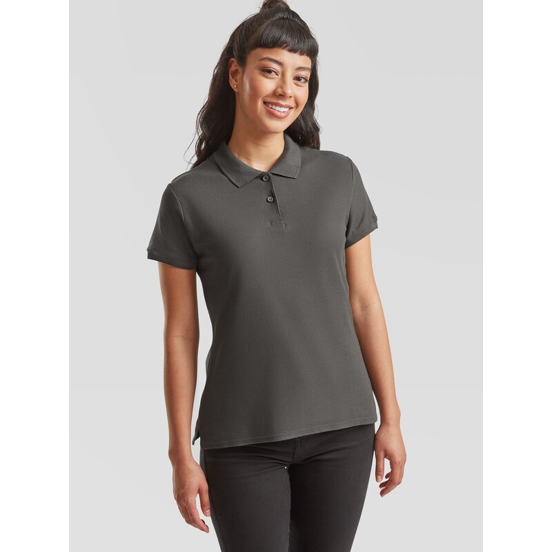 Graphite Womens Polo Fruit of the Loom 50577150