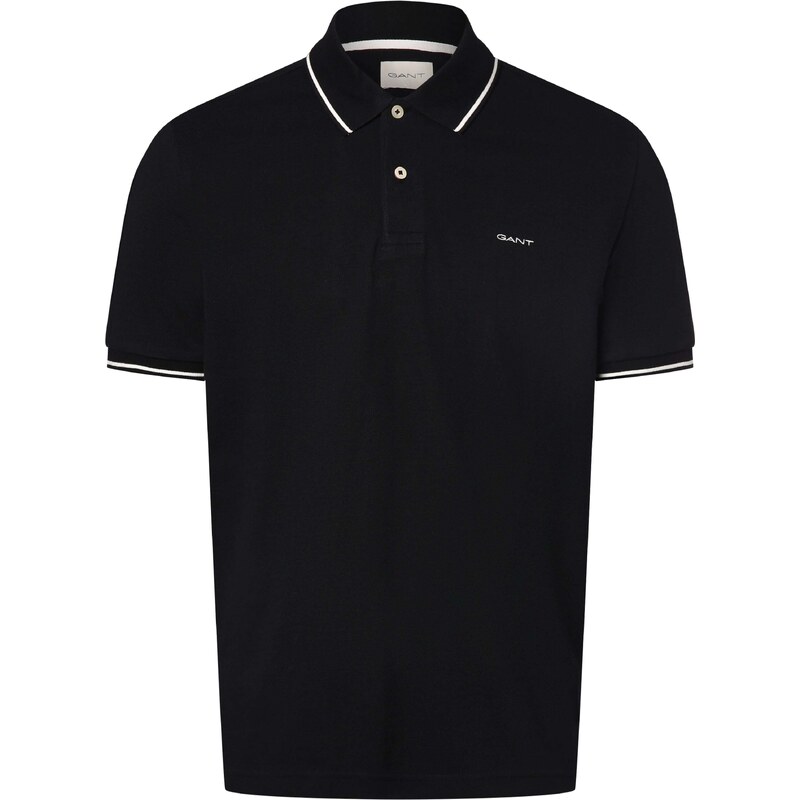 GANT Tričko Rugger čierna / biela 50087089