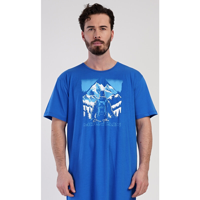 Vienetta MAN Pánska nočná košeľa s krátkym rukávom Mountain 54965485