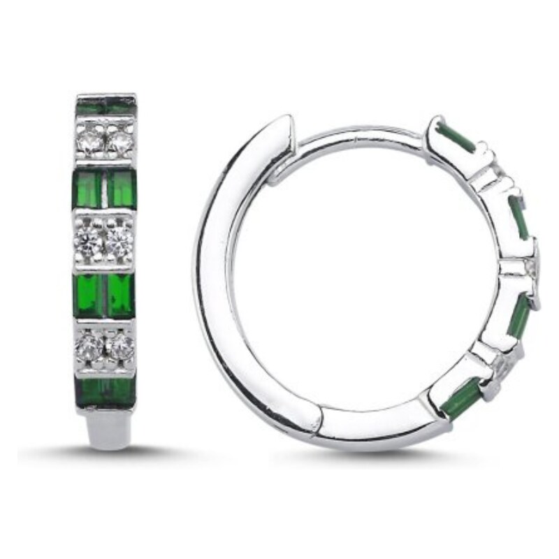 Olivie Strieborné náušnice SMARAGD 8443 49908212