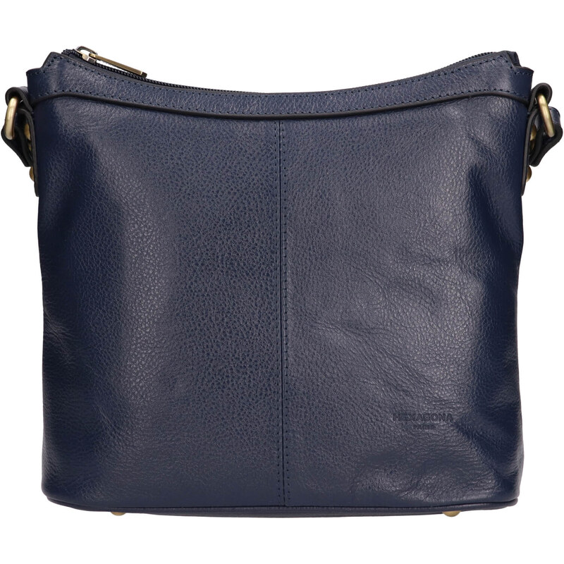 Luxusné kožené dámske crossbody Hexagona 113032 - modrá 48199306
