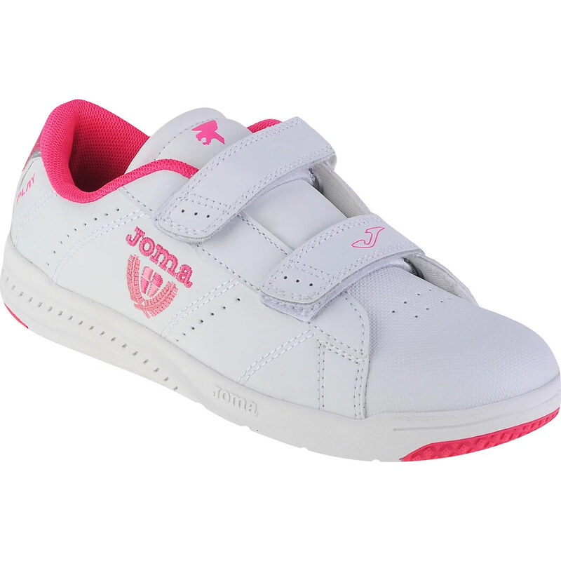 Biele dievčenské tenisky na suchý zips Joma W.Play Jr 2310 WPLAYW2310V 49903841