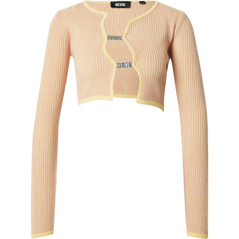 GCDS Kardigán pastelovo žltá / púdrová 54295971