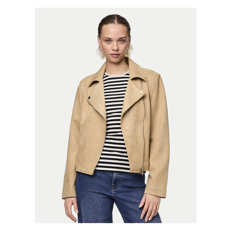 Bunda z imitácie kože Pieces 60848938