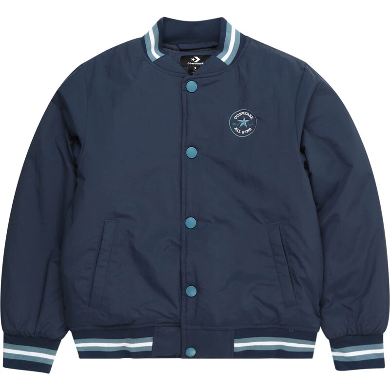 CONVERSE Prechodná bunda námornícka modrá / svetlomodrá / biela 54318542