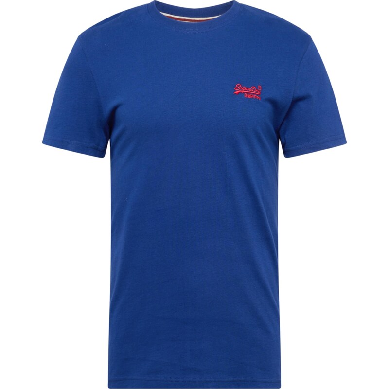 Superdry & Co Tričko Essential kobaltovomodrá / červená 67694164