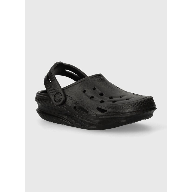 Detské šľapky Crocs OFF GRID CLOG čierna farba