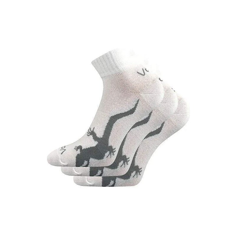 TRINITY dámske členkové ponožky s jašteričkou VoXX Biela 35-38 3 páry 49925013