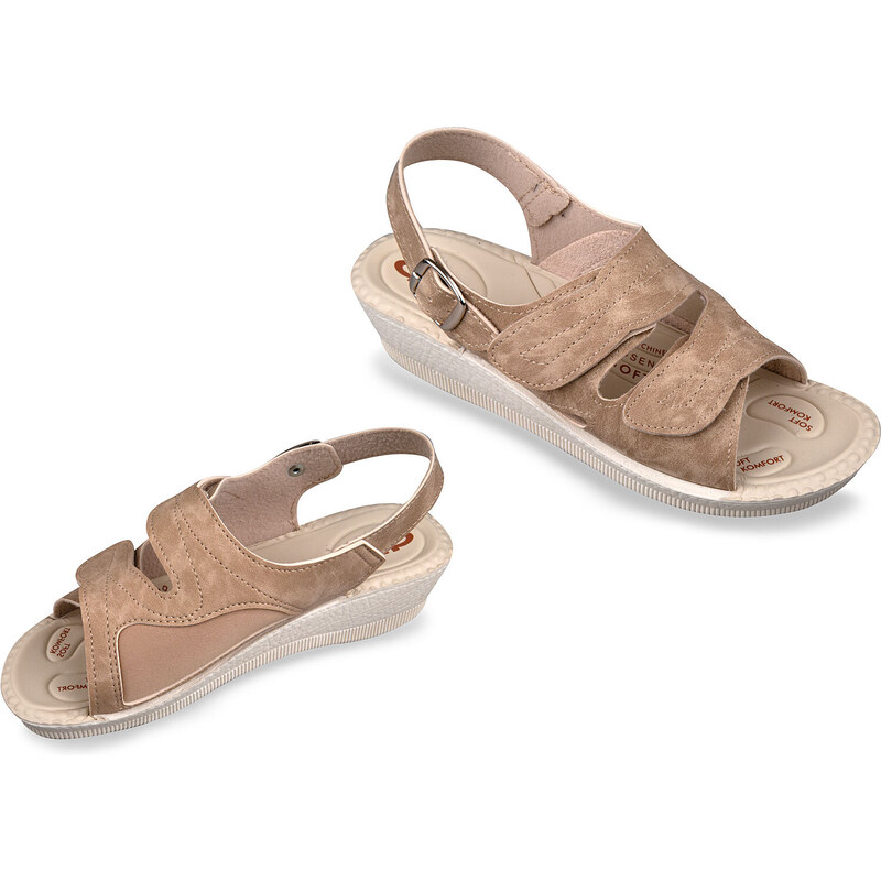 Mjartan Dámske sandále - béžové