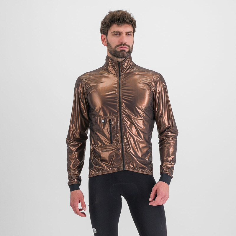 Sportful GIARA zbaliteľná cyklistická bunda, metal bronze 58444194