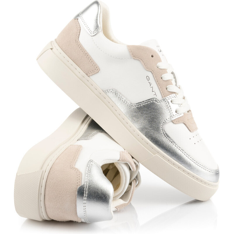 TENISKY GANT JULICE WHITE/SILVER/BEIGE 49657078