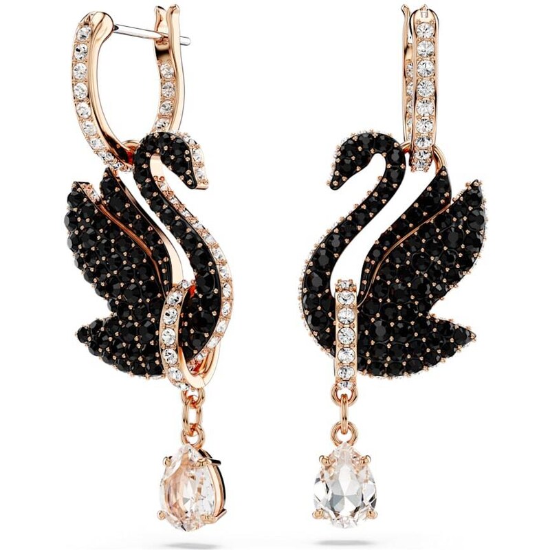 Swarovski Ohromujúce labutie náušnice 2v1 s kryštálmi Iconic Swan 66591953