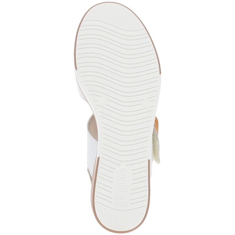 RIEKER Dámske sandále REMONTE D1P50-80 biela S4