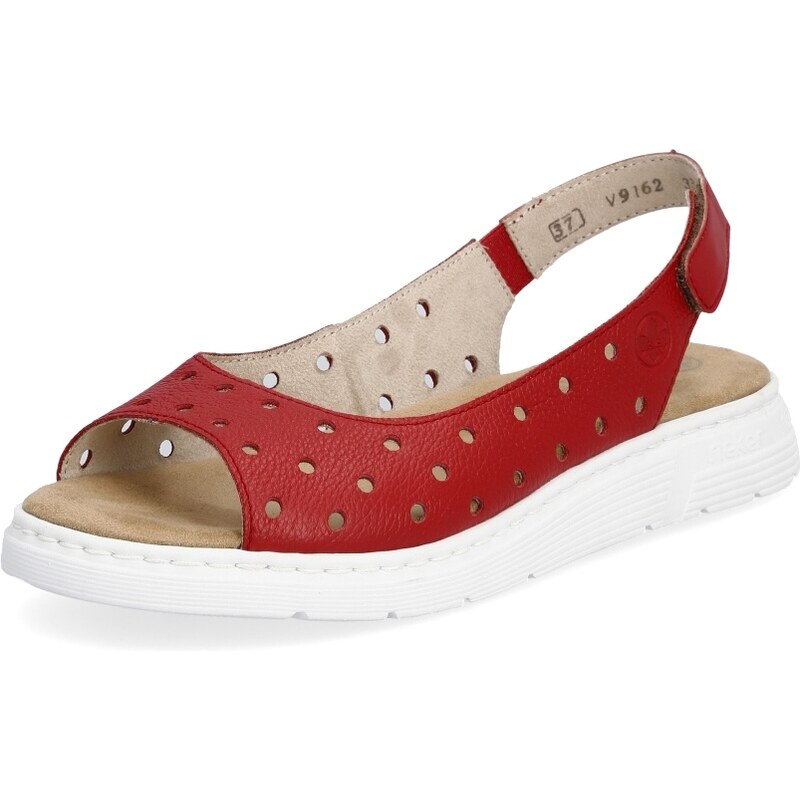 Dámske sandále RIEKER V9162-33 červená S4
